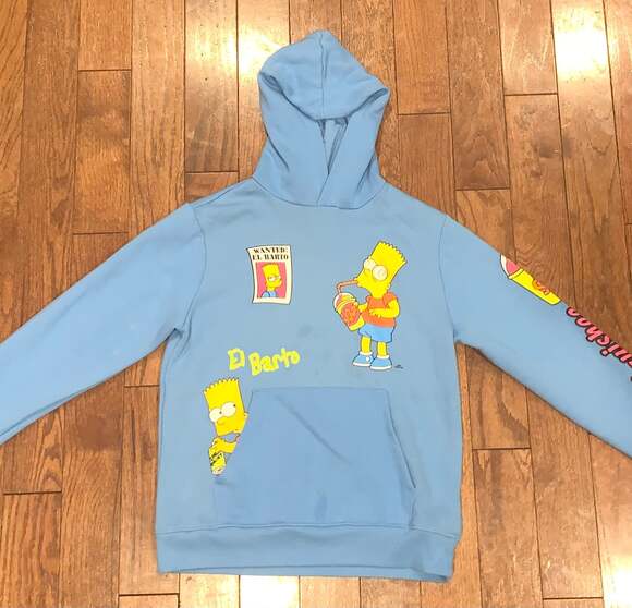 The Simpsons Make It Kwik, Boys Graphic Print Long Sleeve Hoodie 10/12 - Picture 1 of 5